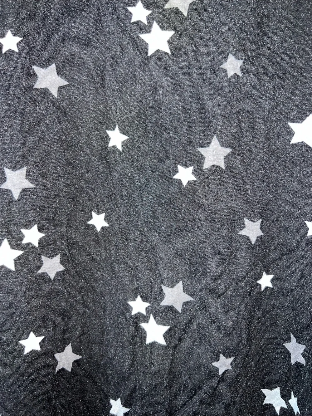 Justice Black Long Sleeve Star Print Tee